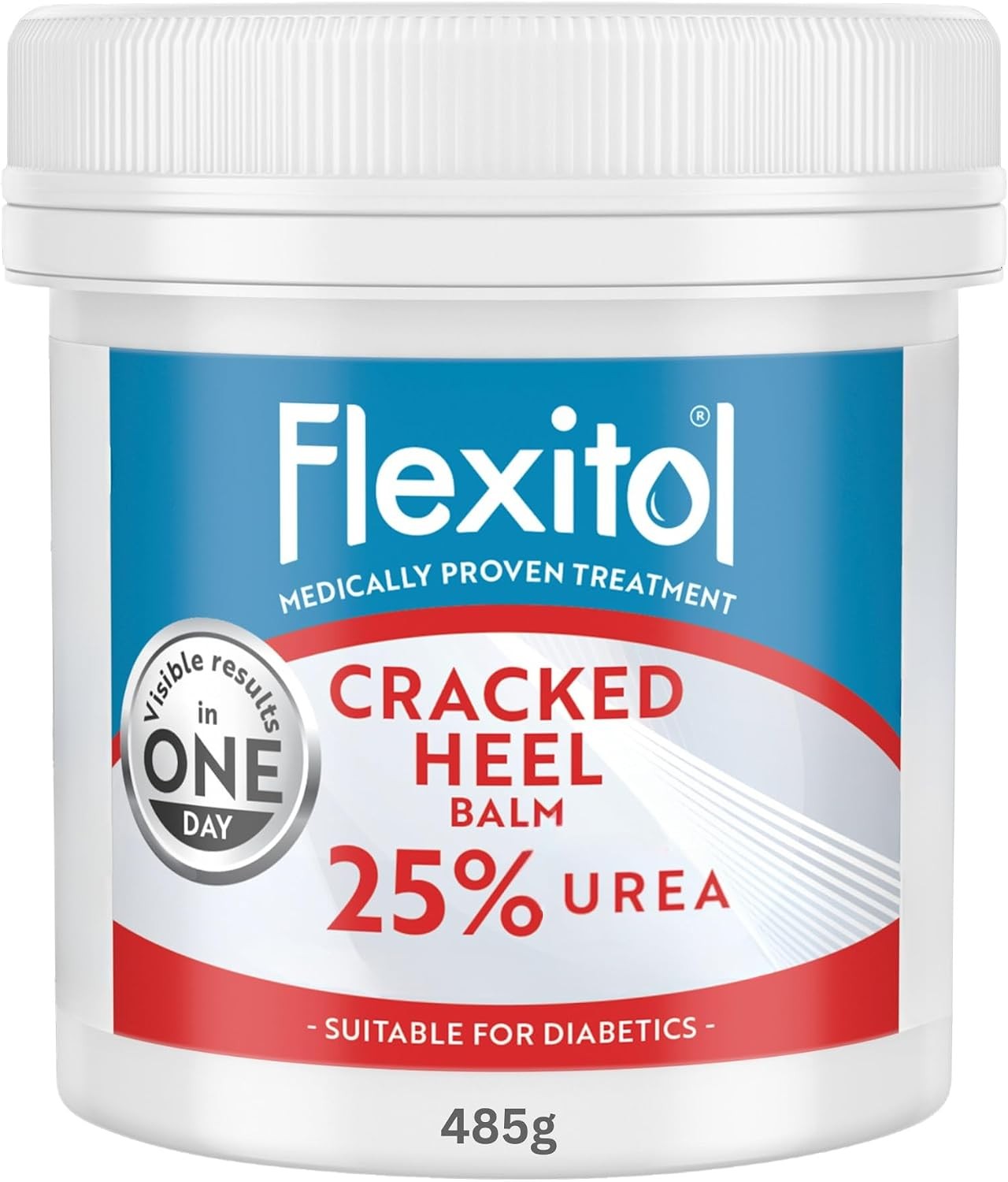 Flexitol Cracked Heel Balm 485g Tub - Dry & Rough Skin Moisturising Foot Cream - Image 2