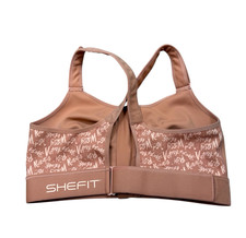 SHEFIT Flex Sports Bra Sz 2 LUXE in Sienna Glow Front Zipper - Victory