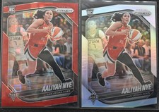 2025 Panini Prizm WNBA AALIYAH NYE RC #115 RED PANDORA  93/199 & Silver Prizm