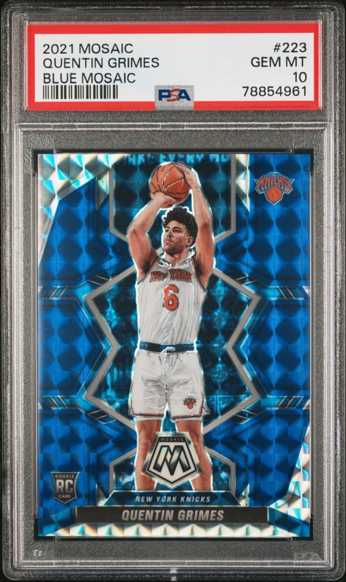 2021-22 Mosaic QUENTIN GRIMES Rookie Blue Mosaic /99 PSA 10 #223