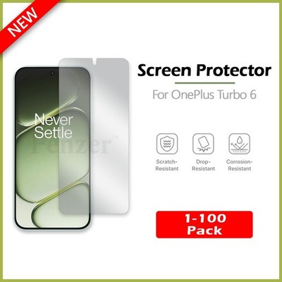 1-100 LOT LCD Ultra Clear HD Screen Shield Protector for Phone OnePlus Turbo 6