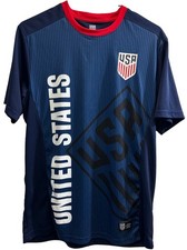 USMNT US Mens National Soccer Team Mens Size M Game Day Jersey Kit Futbol Navy