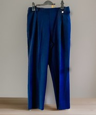 Marks & Spencer Dark Navy Tailored Trousers Size 14 Short Leg 26” Smart Workwear