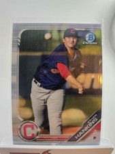 2019 Bowman - Chrome Prospects Ethan Hankins #BCP-15 (RC) Cleveland Guardians 