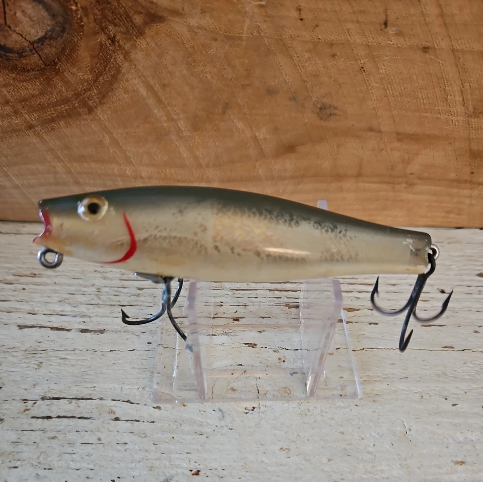 Vtg L&S "MIRROLURE" #9M-25. Shad Back-White Belly-Silver Scale color. Floater.  - Image 4 of 4