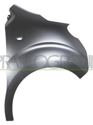 Aile avant droite avec trou feu réparer carrosserie Peugeot Expert