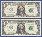 USA 1 Dollar + 1 Dollar STAR 2021 UNC P.549
