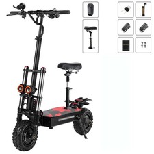6000W Dual Motor Folding Adult commute Electric Scooter 11in Road Tire E ScootEO