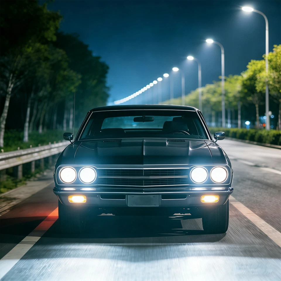 Faros LED de haz alto/bajo con DRL para Buick Roadmaster 1958 2x 5-3/4 5,75" Foto 4 de 4