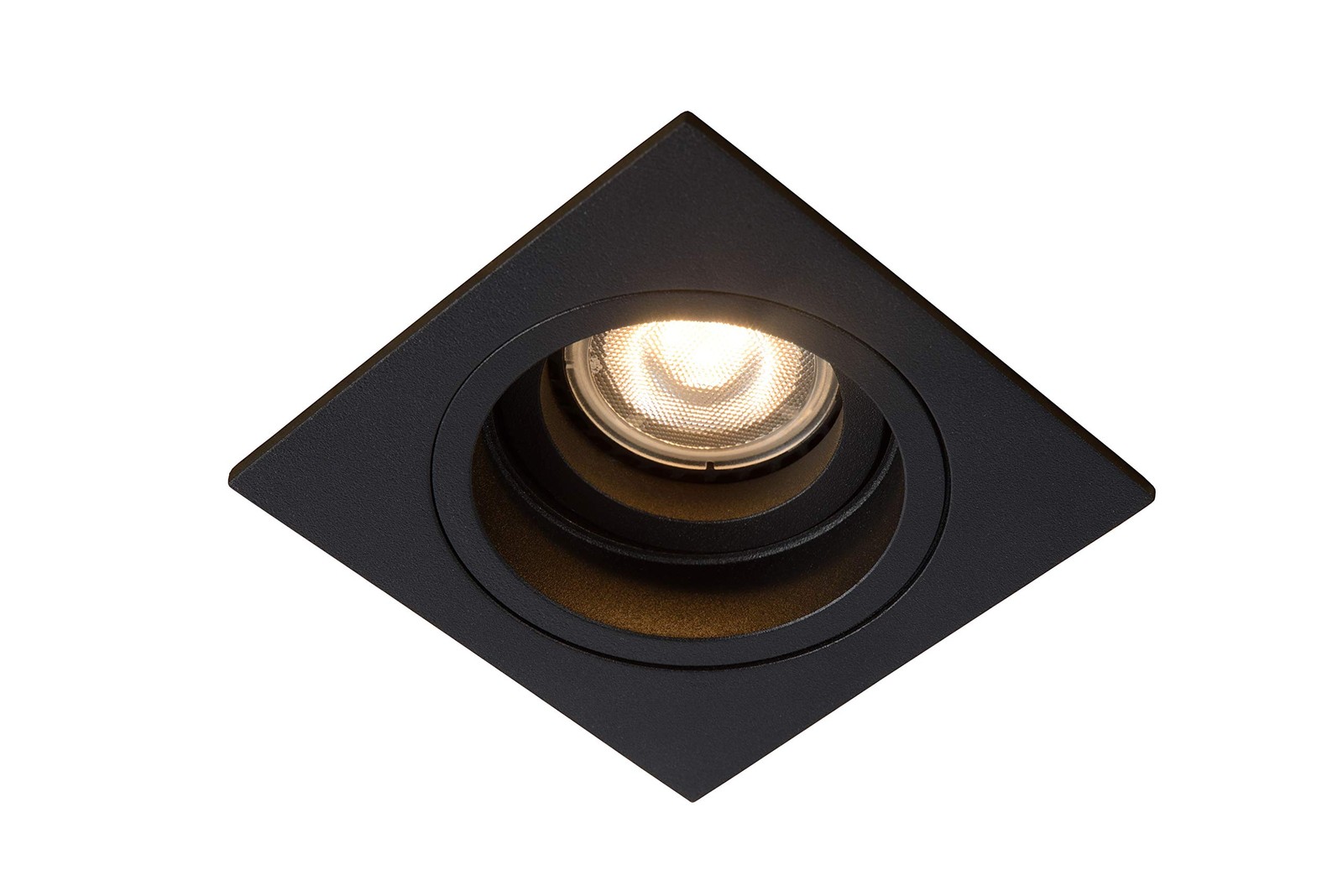 Spot encastrable GU10 orientable EMBED alu noir pour salon et cuisine