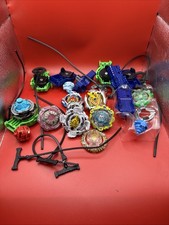 Beyblade Lot Hasbro Tomy Metal Plast Fusion Ripcords Launchers MORE