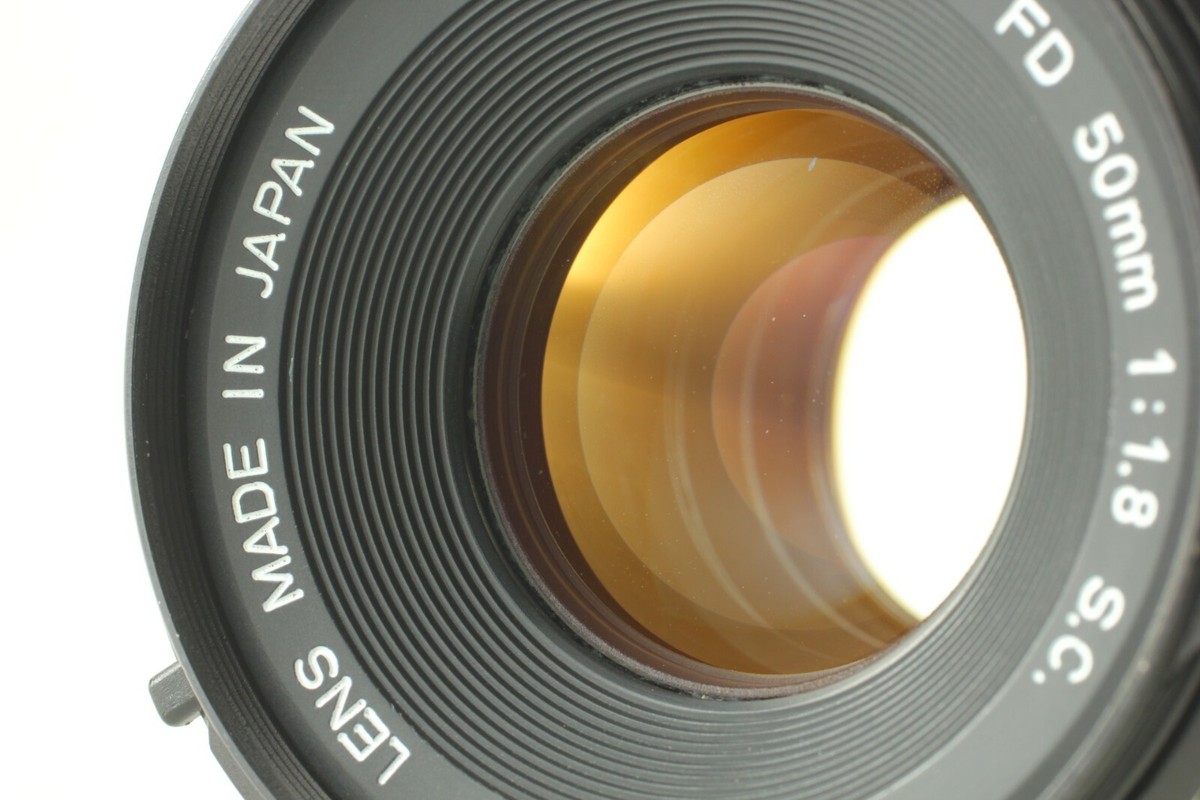 Excellent+) Canon FD Mount 50mm f1.8 SC Manual Focus Lens