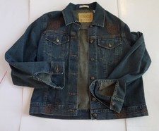 Rare Uniform John Paul Richards Womens Stretch Jean Jacket Size Small