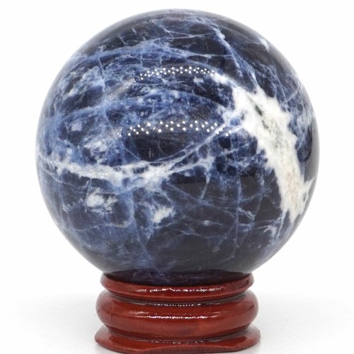 47-50mm Natural Blue Sodalite Crystal Reiki Healing Sphere Gemstone Ball - Picture 30 of 61