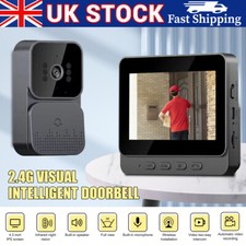 4.3" Monitor Smart Doorbell Video Camera Wireless Security Phone Intercom Ring ,