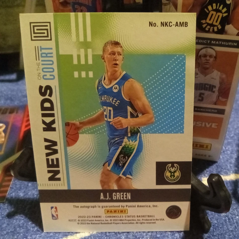 2022-23 Panini Chronicles - New Kids on the Court Auto #NKC-AMB A.J. Green ( RC) - Image 2 of 4