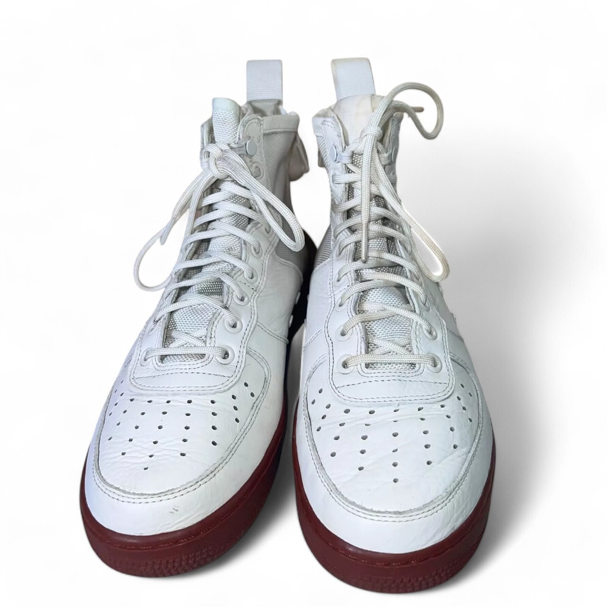 Nike SF Air Force 1 Mid Red Ivory Sneakers 917753 100 Men’s Size 8.5 CLEAN Nike SF Air Force 1 AFI Mid Red Ivory 917753-100 Men main image 2