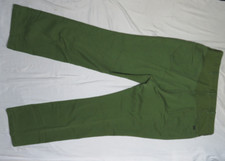 SEARS PERMA-PREST MENS JEANS 41X33 GREEN VINTAGE 12 GAUGE BUTTON ROEBUCKS VTG