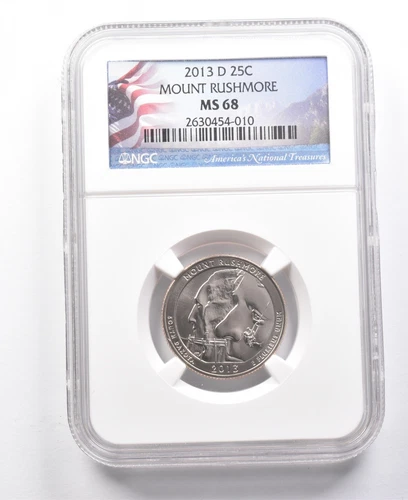 2013-D Washington Quarter Mount Rushmore MS68 NGC *7698