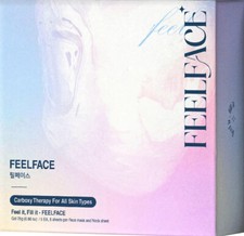 Feel Face Carborn Therapy Co2 Gel Mask 1box 5 gels 5 face sheets