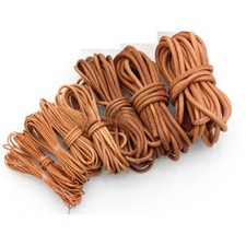 Corda intrecciata corda pizzo mucca rotonda fai da te vera pelle per collana bracciale borsa