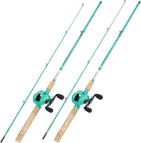 Durable and Portable 5.6' Fishing Rod and Reel Combo - Perfect Gift for Anglers - Picture 3 of 9