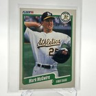 1990 Fleer Mark McGwire Baseball Card #15 Mint FREE SHIPPING