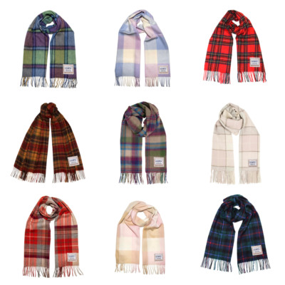 Heritage Traditions 100 % reine Wolle Schal. Wollschals, Tartanschals