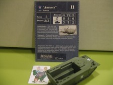  Axis  Allies Miniatures D-DAY "Amtrack" with card 17/45 