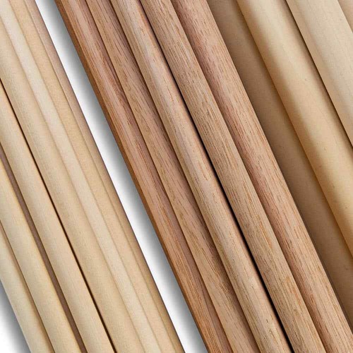 Oak Round Dowel Wooden Rod Sanded Furniture Grade DIY Projects 36 in. x 1 in. - Picture 2 of 4