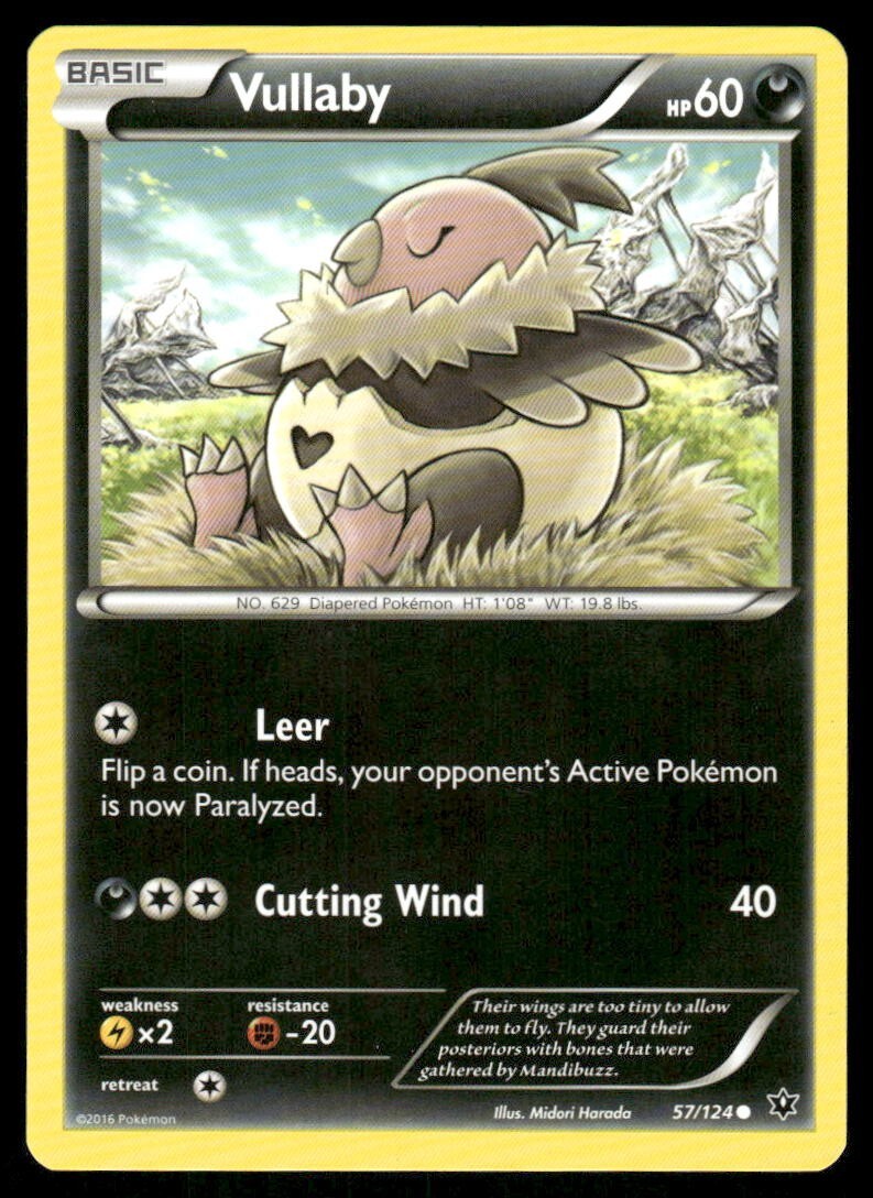 Vullaby 57/124 Fates Collide Pokemon TCG trading card