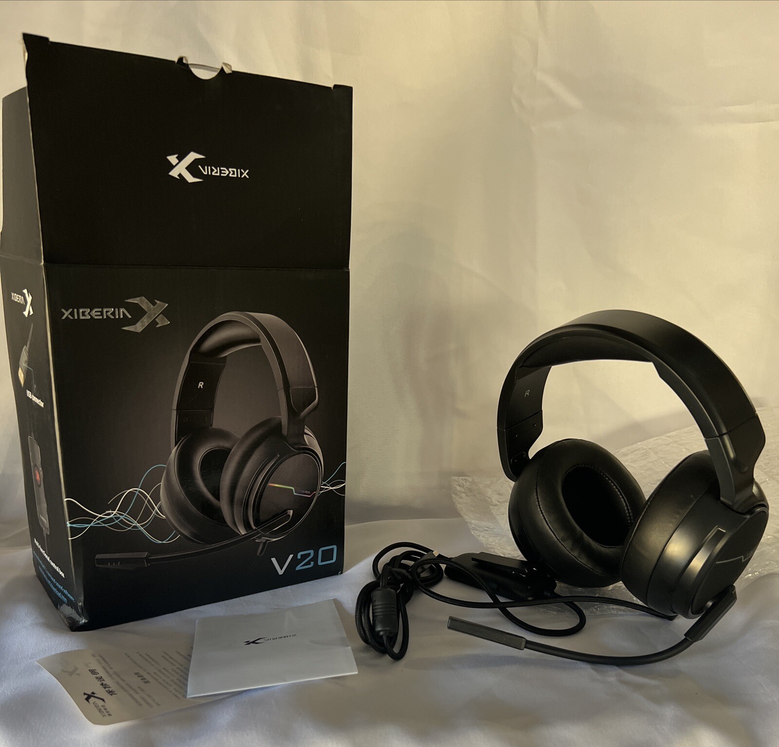Over Ear Headphones Jeecoo Xiberia V20 Stereo Gaming Headset for PS4 PS5 Xbox 1-image