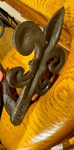 VINTAGE Cast Iron Farm house Dinner Bell w Bracket Loud Tone Front Door Decor - Picture 13 of 21