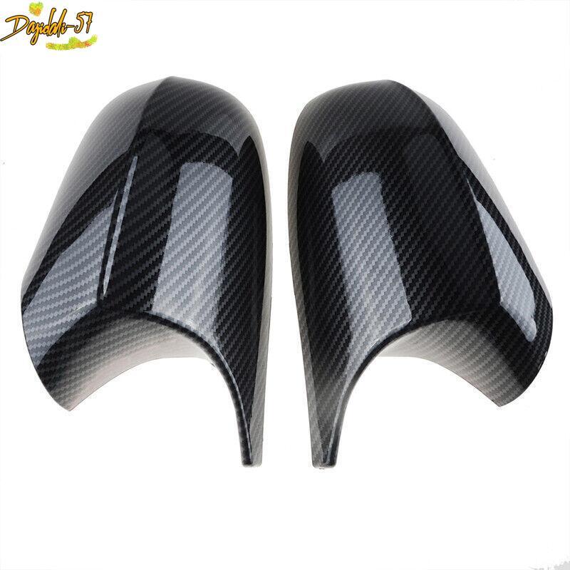FOR BMW E90 E91 E92 E93 PRE-LCI Pair Gloss Black Side Mirror Cover Cap
