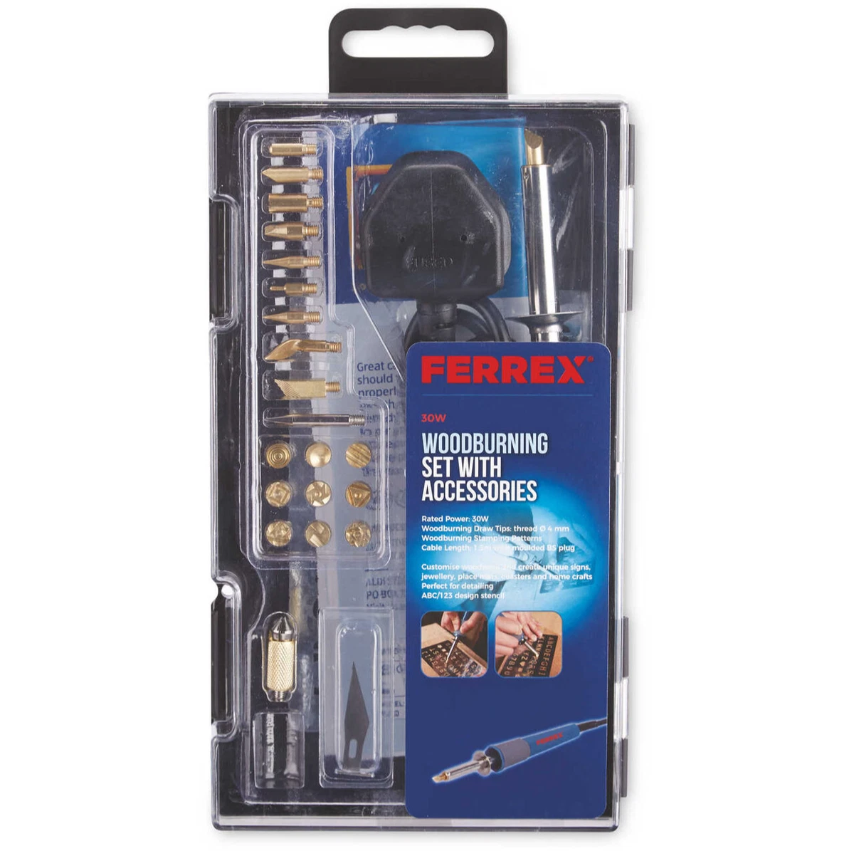 Ferrex 30W Wood Engraving Set Customise Woodwork Unique Signs Jewellery NEW S35