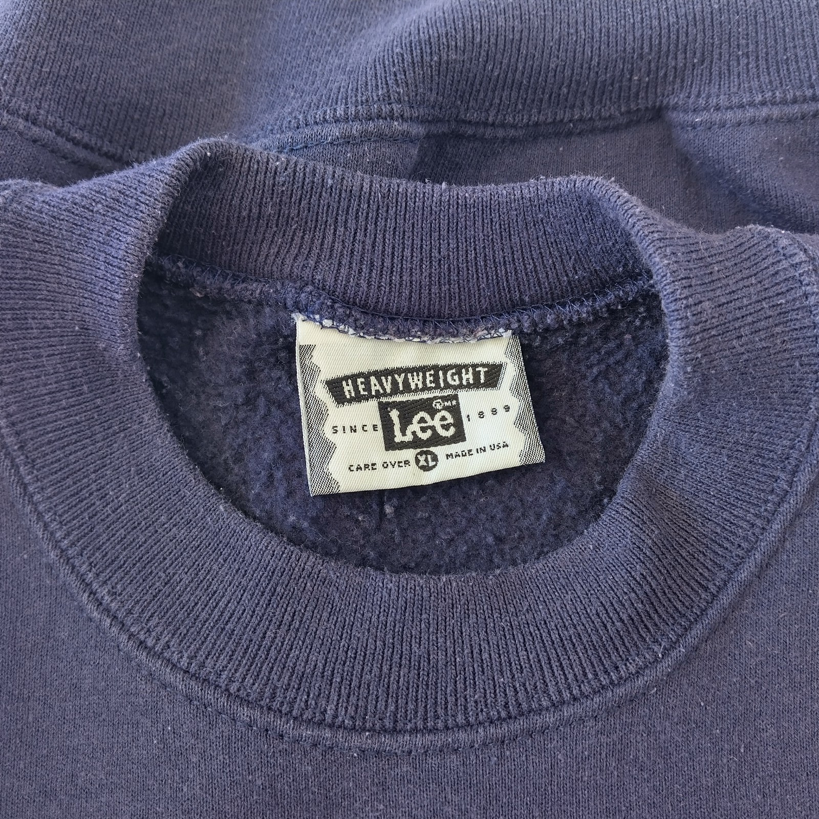 West Virginia University Lee Heavyweight Blue/Gold Sweatshirt embroidered XL thumbnail 9