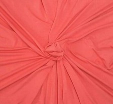 Stretchy Jersey Knit Bamboo Spandex Fabric by The Yard Coral KH 213