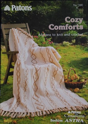 Afghans Cozy Comforts To Knit & Crochet Patterns By Patons