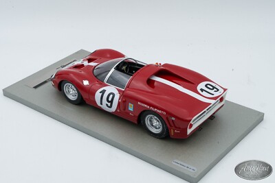 1/18 Tecnomodel 1966 Ferrari F 365 P2 LM 24h Le Mans #19 🤝ALSO