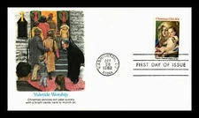 CHRISTMAS MADONNA & CHILD 1982 YULETIDE WORSHIP CHRISTMAS FLEETWOOD CACHET  FDC