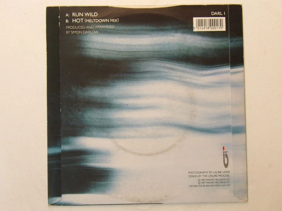 Simon Darlow:   Run Wild  Near Mint  UK   1987   7" - Image 4 of 4