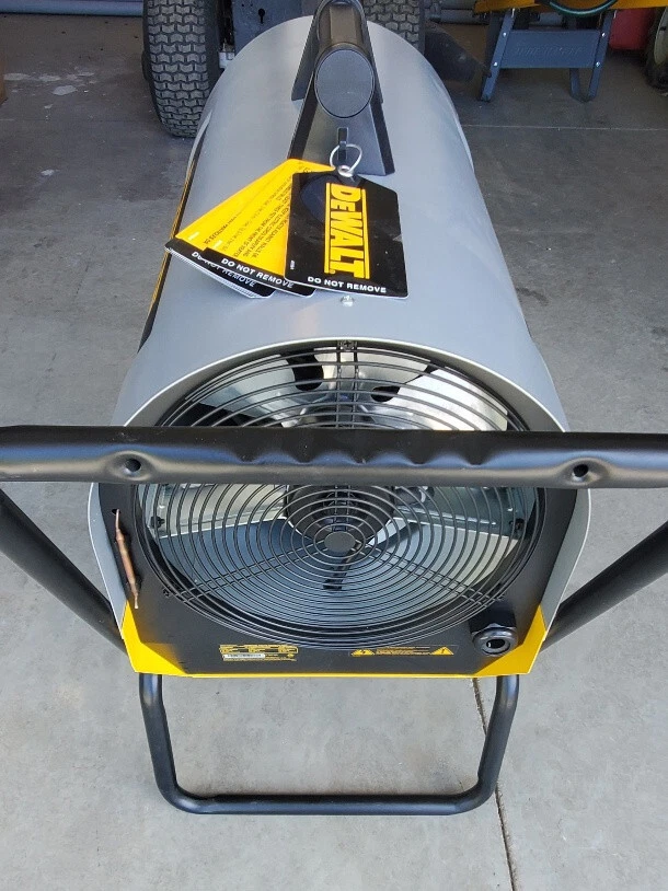 Calentador eléctrico portátil de aire forzado DeWALT 20kW 240V trifásico Foto 3 de 4