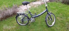 RALEIGH SWIFT FOLDING PUSHBIKE BLUE RENEWAL