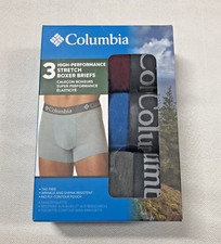 Columbia 3 pk Boxer Briefs Mens Size XL High Performance Stretch Underwear Wick