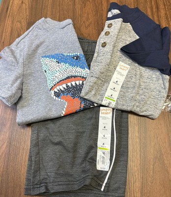 NWT Boys Jumping Beans Size 4 Bundle Shirts Shorts 3 Pieces