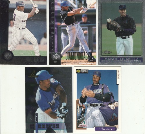⚾ 20 different YAMIL BENITEZ cards lot RC 1993 - 1998 Expos D'Backs - Picture 3 of 3