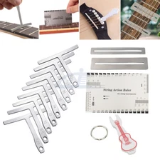 Guitar Bass Understring Radius Gauge String Action Ruler Fretboard Guard Tools
