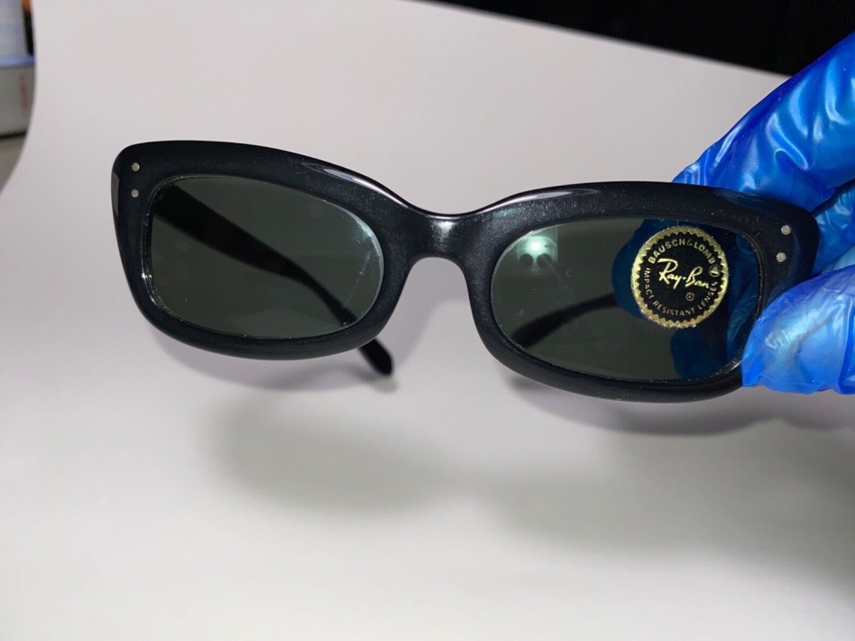 Vintage Ray Ban Bausch+Lomb 1960s Sunglasses - 'Chase' - Black