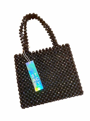 Stacy Soloman X Primark   Black Beaded Purse- NWT