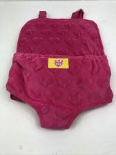 Build A Bear Workshop Teddy Bear Pink Carrier Backpack with Adjustable Straps